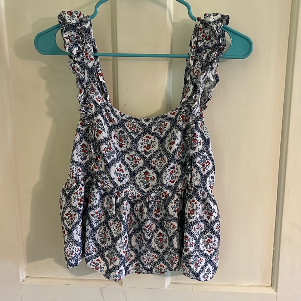 Wallflower crop top tank top size large juniors